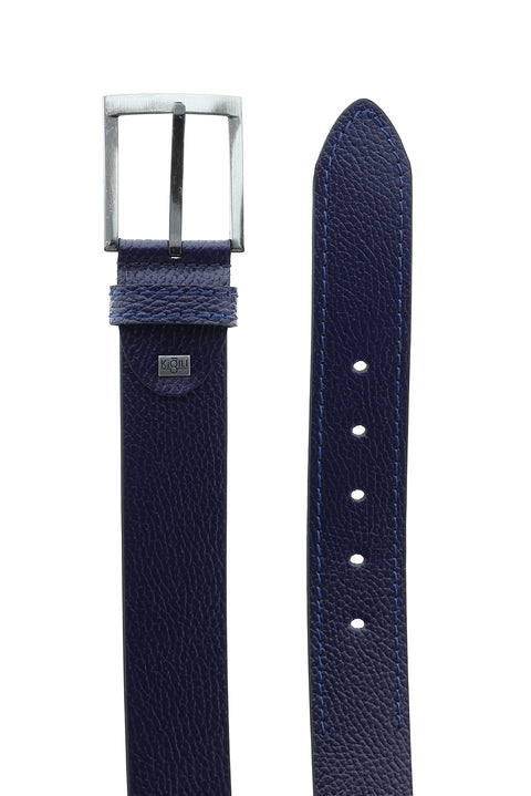 Koyu Lacivert Spor Deri Kemer