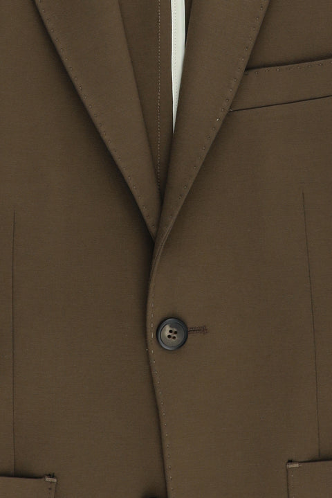 Açık Kahve  7 Drop Slim Fit Dar Kesim Ceket