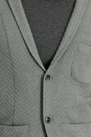  Orta Gri Melanj Pamuklu Triko Hırka