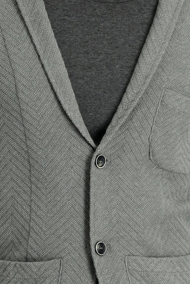  Orta Gri Melanj Pamuklu Triko Hırka