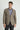 Koyu Vizon Slim Fit Dar Kesim Desenli Spor Ceket
