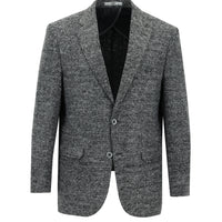 Orta Füme 6 Drop Regular Fit Standart Kesim Yünlü Desenli Ceket
