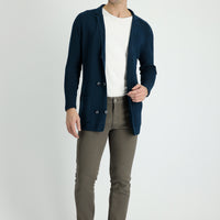 Light Khaki Slim Fit Stretch Canvas / Chino Trousers