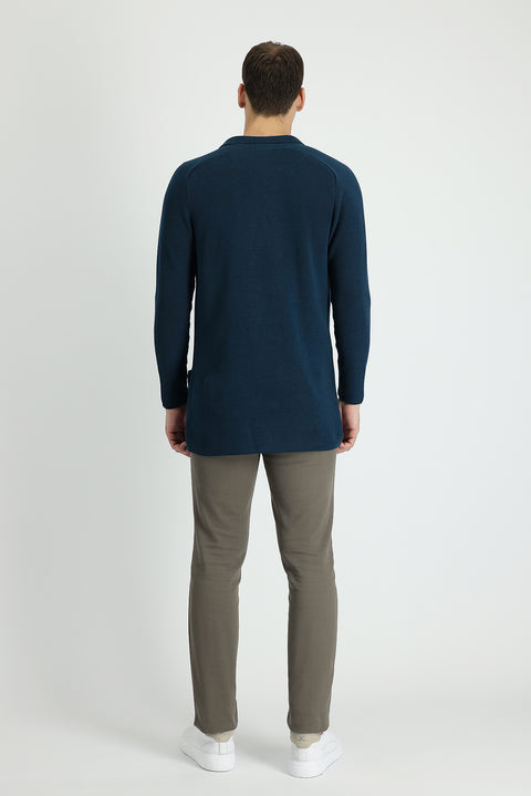 Light Khaki Slim Fit Stretch Canvas / Chino Trousers