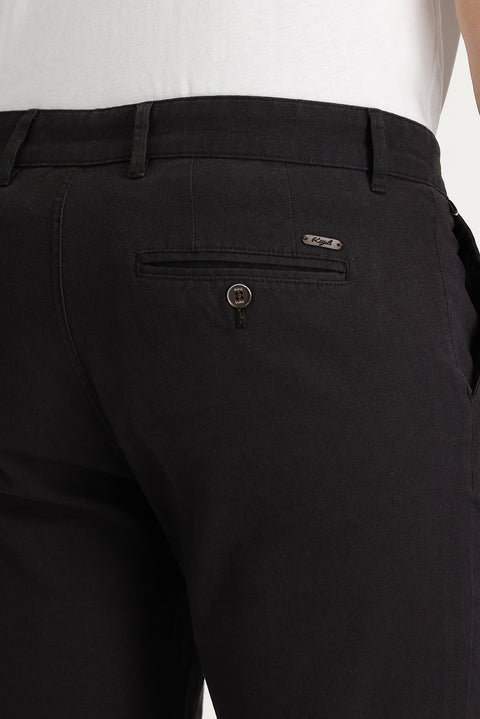 Koyu Kahve Regular Fit Standart Kesim Likralı Kanvas / Chino Pantolon