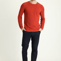 Orta Lacivert Regular Fit Likralı Kanvas / Chino Pantolon
