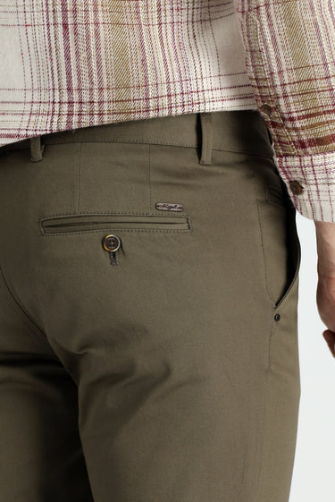 Açık Kahve  Regular Fit Likralı Kanvas / Chino Pantolon