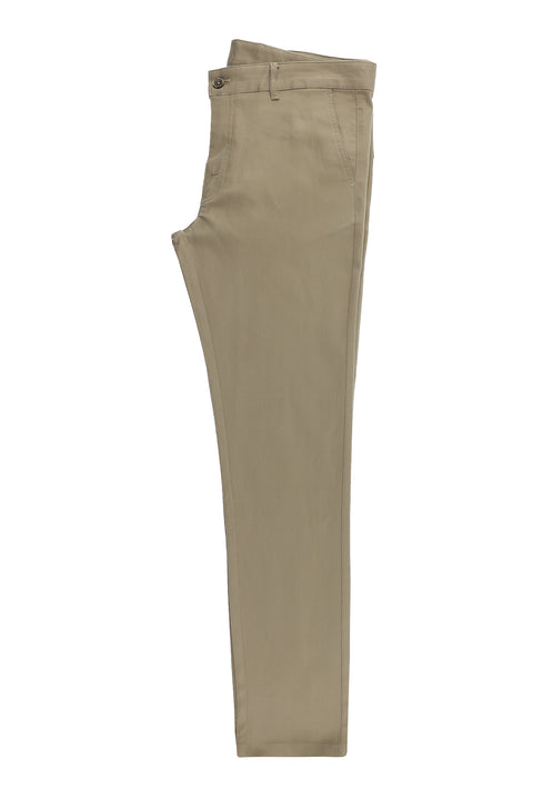 Orta Vizon Slim Fit Dar Kesim Likralı Kanvas / Chino Pantolon
