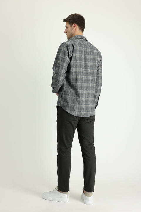 Dark Anthracite Slim Fit Tapered Sport Trousers