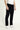 Siyah Regular Fit Likralı Kadife Pantolon