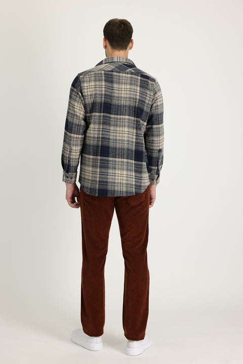 Kiremit 6 Drop Regular Fit Standart Kesim Likralı Kadife Pantolon