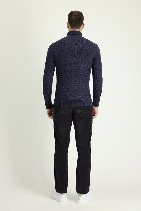 Koyu Antrasit 6 Drop Regular Fit Standart Kesim Likralı Kadife Pantolon