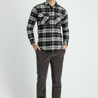 Koyu Vizon 6 Drop Regular Fit Standart Kesim Likralı Kadife Pantolon