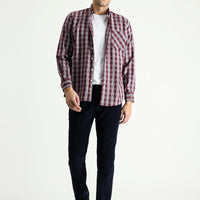 Koyu Lacivert Slim Fit Dar Kesim Likralı Kadife Pantolon
