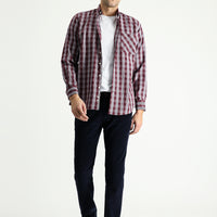 Koyu Lacivert Slim Fit Dar Kesim Likralı Kadife Pantolon