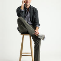 Açık Haki Slim Fit Dar Kesim Likralı Kadife Pantolon