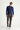 Koyu Vizon Slim Fit Dar Kesim Likralı Kadife Pantolon