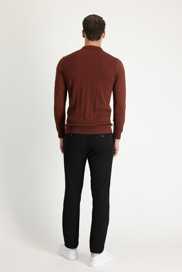 Siyah Super Slim Fit Ekstra Dar Kesim Klasik Kumaş Pantolon