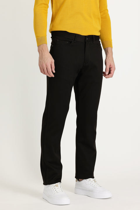 Koyu Kahve Regular Fit Standart Kesim Likralı Kanvas / Chino Pantolon
