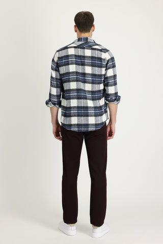  Koyu Bordo 6 Drop Regular Fit Standart Kesim Likralı Kanvas / Chino Pantolon