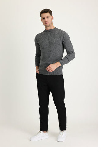  Siyah 6 Drop Regular Fit Standart Kesim Pamuk Kanvas / Chino Pantolon