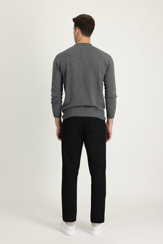  Siyah 6 Drop Regular Fit Standart Kesim Pamuk Kanvas / Chino Pantolon