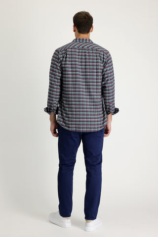  Açık Lacivert 6 Drop Regular Fit Standart Kesim Likralı Kanvas / Chino Pantolon