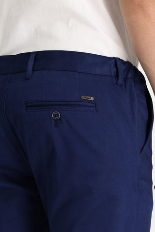  Açık Lacivert 6 Drop Regular Fit Standart Kesim Likralı Kanvas / Chino Pantolon