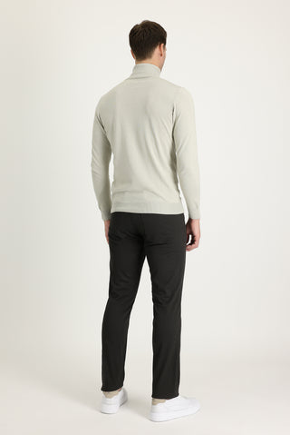  Koyu Antrasit 6 Drop Regular Fit Standart Kesim Likralı Kanvas / Chino Pantolon