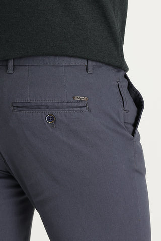  Orta Gri 6 Drop Regular Fit Standart Kesim Likralı Kanvas / Chino Pantolon