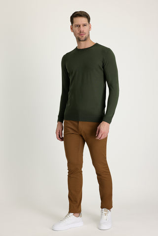  Taba 6 Drop Regular Fit Standart Kesim Likralı Kanvas / Chino Pantolon