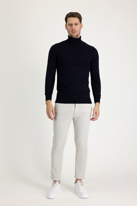 Taş 6 Drop Regular Fit Standart Kesim Likralı Kanvas / Chino Pantolon