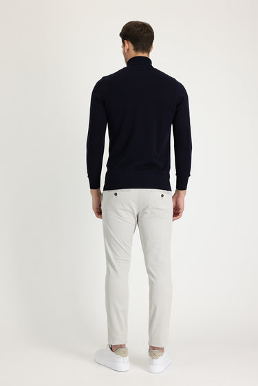 Taş Regular Fit Likralı Kanvas / Chino Pantolon