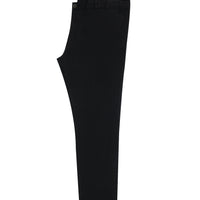 Siyah Regular Fit Standart Kesim Likralı Kanvas / Chino Pantolon