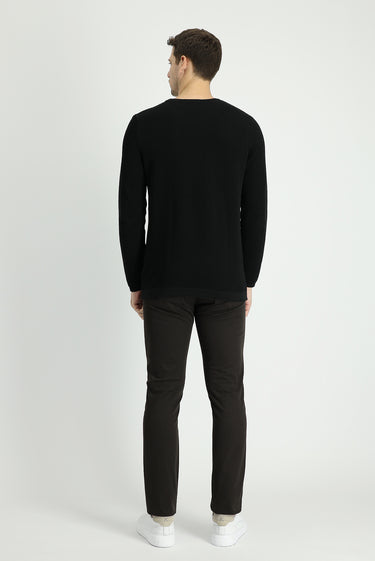 Orta Kahve Slim Fit Dar Kesim Likralı Kanvas / Chino Pantolon