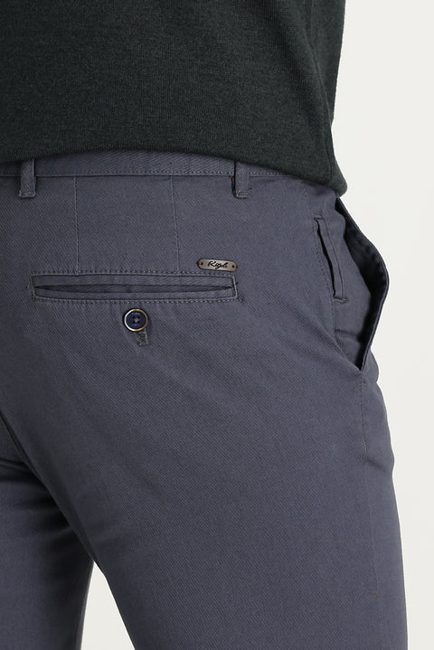 Medium Gray Slim Fit Patterned Sweatpants