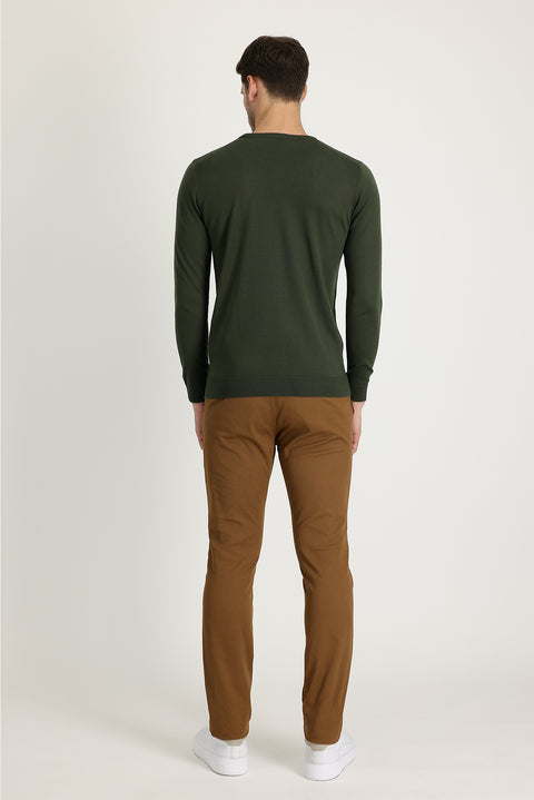 Taba Regular Fit Standard Cut Patterned Sports Trousers
