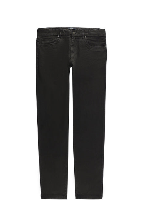 Orta Kahve 7 Drop Slim Fit Dar Kesim Likralı Kanvas / Chino Pantolon