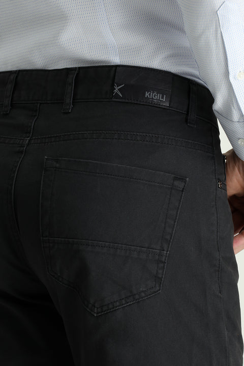 Orta Antrasit 6 Drop Regular Fit Standart Kesim Spor Pantolon