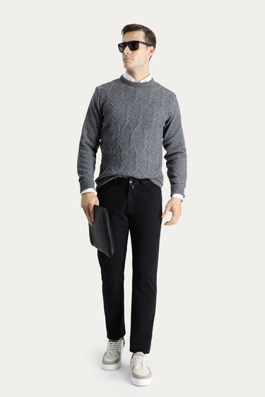  Siyah Slim Fit Dar Kesim Spor Pantolon