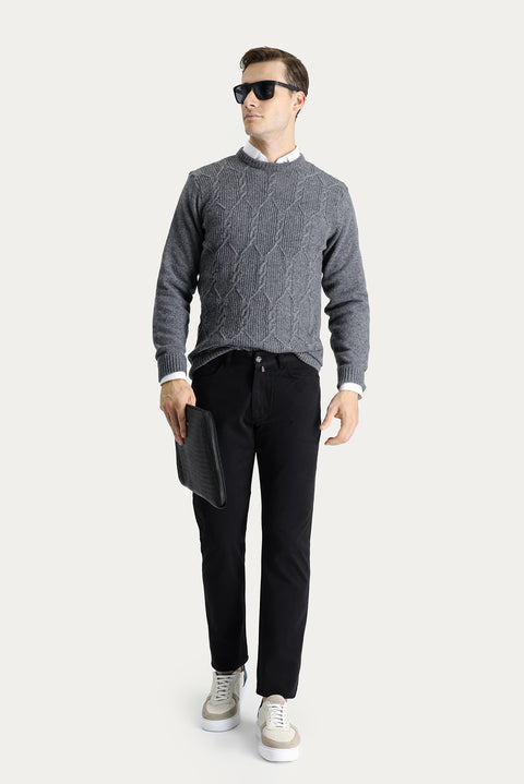 Siyah 7 Drop Slim Fit Dar Kesim Spor Pantolon