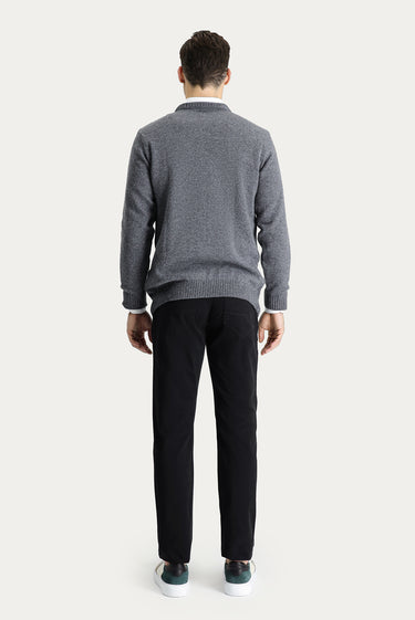  Siyah Slim Fit Dar Kesim Spor Pantolon