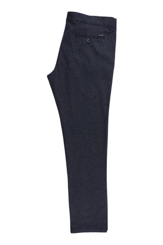  Koyu Lacivert 6 Drop Regular Fit Standart Kesim Desenli Likralı Kanvas / Chino Pantolon