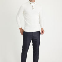 Orta Füme Super Slim Fit Ekstra Dar Kesim Desenli Klasik Kumaş Pantolon