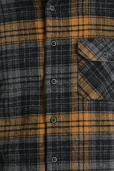  Koyu Füme Regular Fit Ekose Shacket Oduncu Gömlek