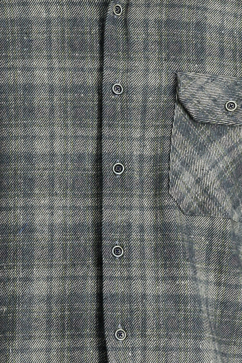 Aviator Blue Long Sleeve Regular Fit Plaid Shacket Lumberjack Shirt