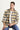 Hardal Uzun Kol Slim Fit Dar Kesim Ekose Shacket Oduncu Pamuk Gömlek