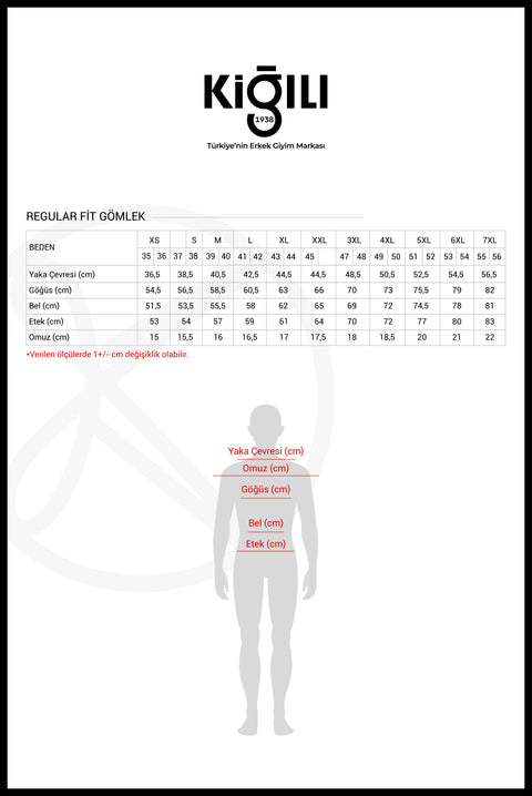 Orta Lacivert Uzun Kol Regular Fit Oxford Pamuk Gömlek
