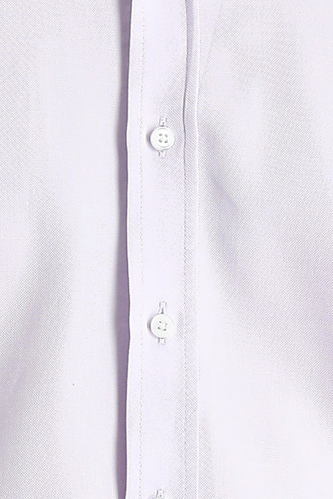 Lila Uzun Kol Regular Fit Oxford Pamuk Gömlek