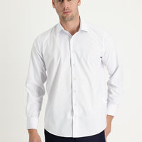 Mavi Uzun Kol Regular Fit Çizgili Pamuklu Kolay Ütülenebilir Gömlek